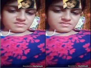 Beautiful Indian nymph joys herself with her thumbs