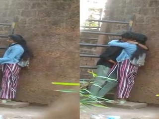 Dehati, a school student, masturbates outdoors and packs her pussy with delight in this video