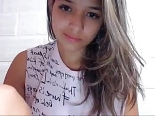 Legitimate yr aged Brazilian girl opens up her pussy broad open