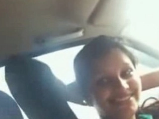 Desi assistant entices her chief in the backseat of his car