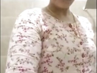 Beautiful asian doll finger-tickling