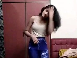 Nubile Indian dame bares it all for me