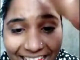 Village doll show her gash vid call with her lover