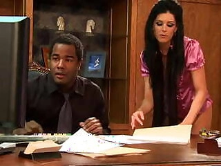 Sizzling milky stepmom takes a gigantic dark-hued monster cock in the ass India Summer