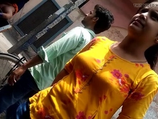 Indian  with  bra-stuffers gets crazy