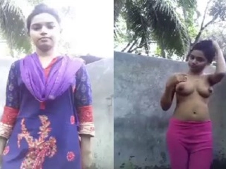 Tamil babe Willla Lake gets naughty in a warm video