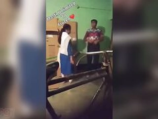 Secretly filmed student gets down on her knees for instructor