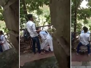School schoolteacher caught on camera having hook-up with college girl in MMS scandal