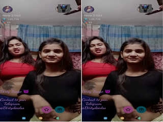 First-timer Indian Lesbian couple's voluptuous Tango in Part 2